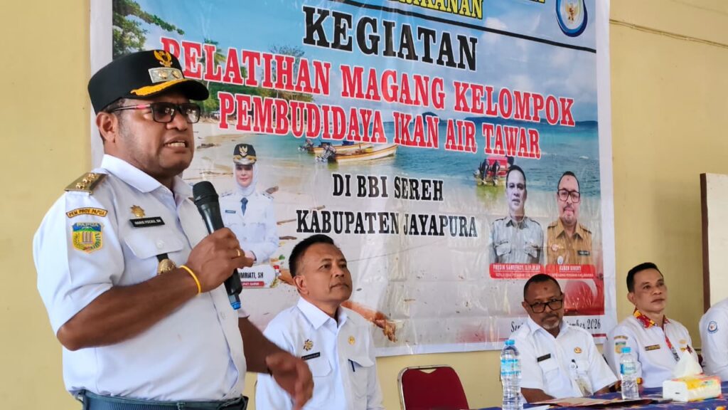 Kabupaten Jayapura-Sarmi Genjot Budidaya Ikan Air Tawar, Wabup Haris Yocku: Jangan Berhenti di Pelatihan